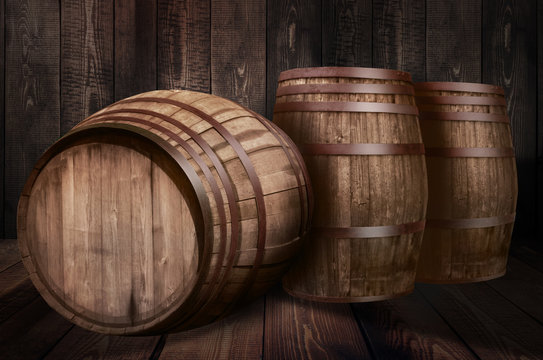 background of barrel whiskey winery beer