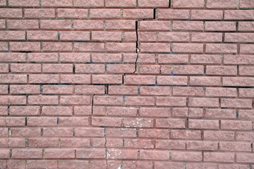 Broken brig wall