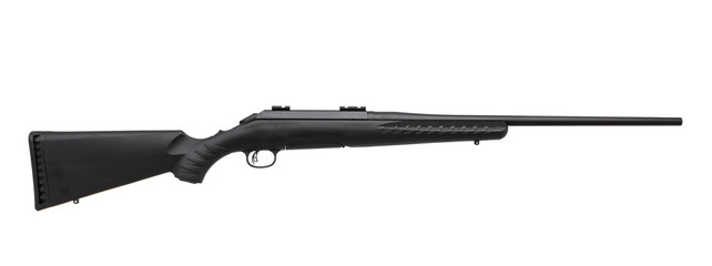 Gun rifle isolated on white