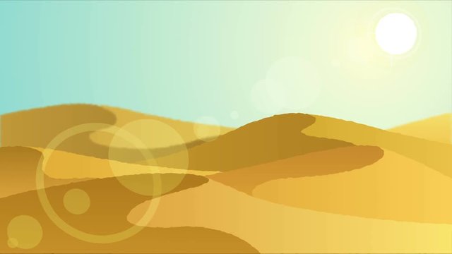 Desert 3 / Looping animation with desert landscape. 
