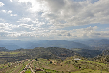 The town of Culla in Castellón, Valencia
