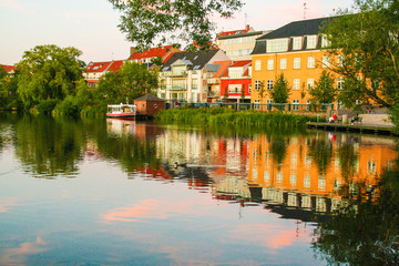 colorful houses of of Hillerod
