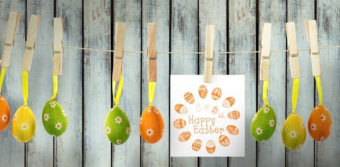 Composite image of happy easter logo