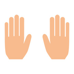 Fototapeta premium hands human isolated icon