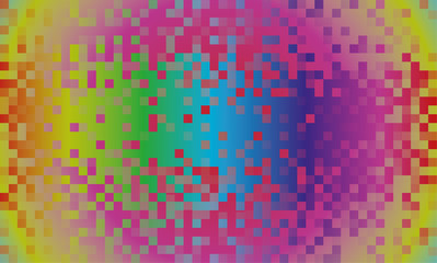 Abstract background with color squares