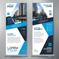 Business Roll Up. Standee Design. Banner Template. - 143661356