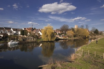 Fototapeta na wymiar River Avon Bidford on Avon Warwickshire The Midlands England