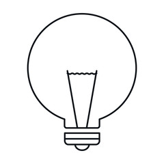 bulb light isolated icon