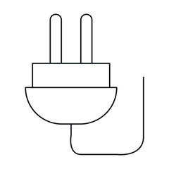energy connector plug isolated icon