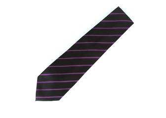 Men's ties on a white background