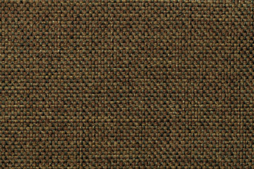 Dark green textile background with checkered pattern, closeup. Structure of the fabric macro.