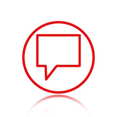 Naklejka premium Speech Bubbles Icon. Chat pictogram icon stock vector illustration