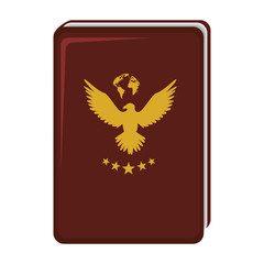 passport document isolated icon