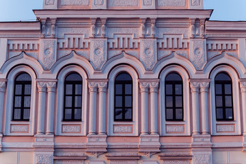 Facade of the historic building. Cental Europe style.