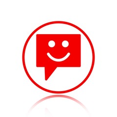 Speech Bubbles Icon. Chat pictogram icon stock vector illustration