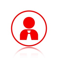 Man icon stock vector illustration flat design