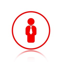 Man icon stock vector illustration flat design