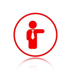 Man icon stock vector illustration flat design