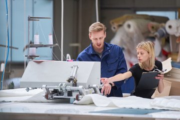 Seamstress textile factory