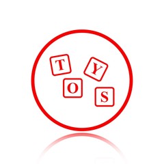 toys icon stock vector illustration flat design