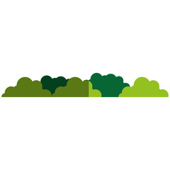 Fototapeta premium bush landscape isolated icon