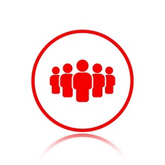 people with the leader icon stock vector illustration flat design