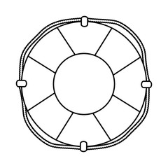 float lifeguard isolated icon