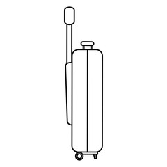 suitcase travel isolated icon