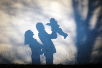 shadow family portrait