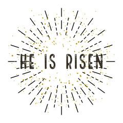 Illustration for Easter Christ is Risen! White background