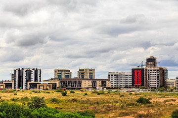 Rapidly developing central business district, Gaborone, Botswana, 2017 - obrazy, fototapety, plakaty
