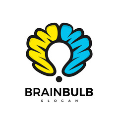 brain bulb logotype