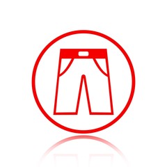 pants icon stock vector illustration flat design