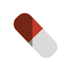 capsule drug isolated icon