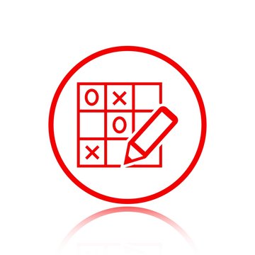 recommend clip art: TIC TAC toe icon stock vector illustration flat design