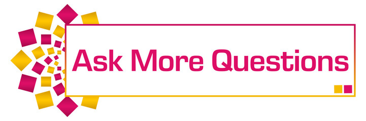 Ask More Questions Pink Gold Circular Bar 