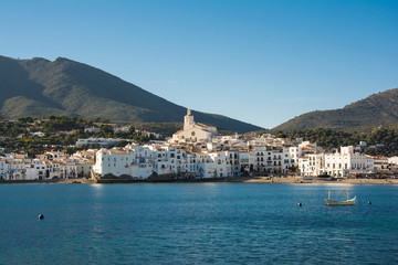 Cadaqués village by the mediterranean sea, Costa Brava, Catalonia, Spain