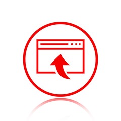 web page icon stock vector illustration flat design