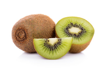 Kiwi fruit isolated on white background
