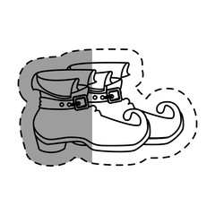 leprechaun boots isolated icon vector illustration design