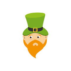 leprechaun comic character icon vector illustration design