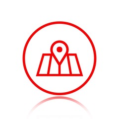 navigation icon stock vector illustration flat design