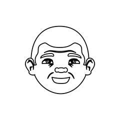 grandfather avatar character icon vector illustration design