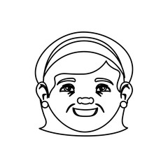 grandmother avatar character icon vector illustration design