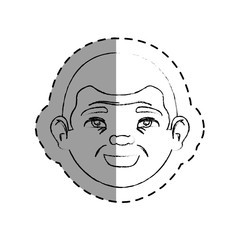 grandfather avatar character icon vector illustration design