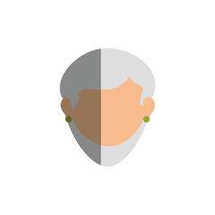 grandmother avatar character icon vector illustration design