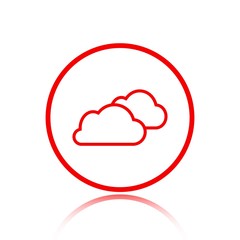 cloud icon stock vector illustration flat design