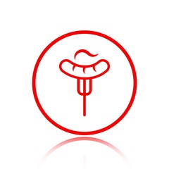 fork and knife icon stock vector illustration flat design