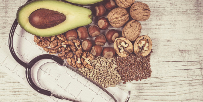 Sources of omega 3 fatty acids contained in the food.