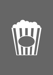 Popcorn icon, Vector